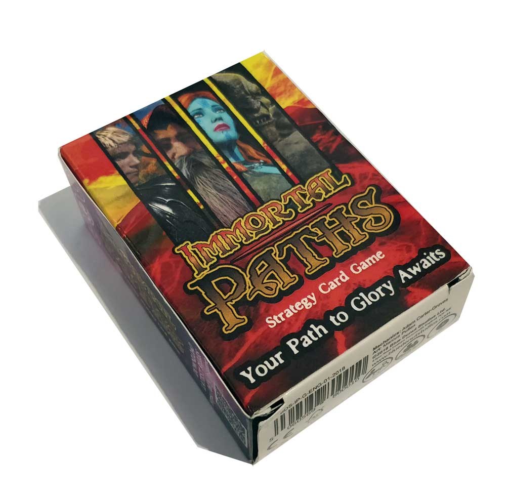 Manufactured card game box