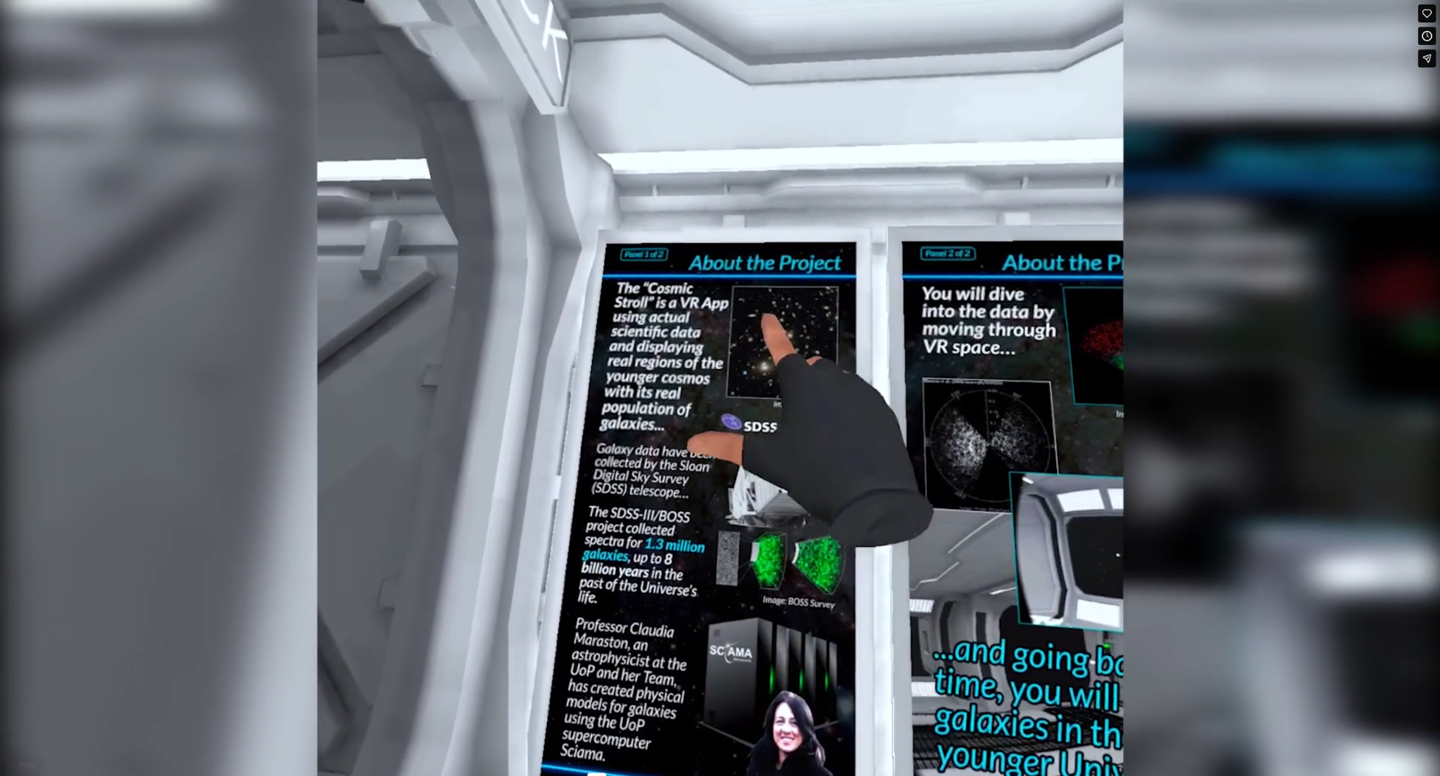 Cosmic Stroll immersive science VR screenshot