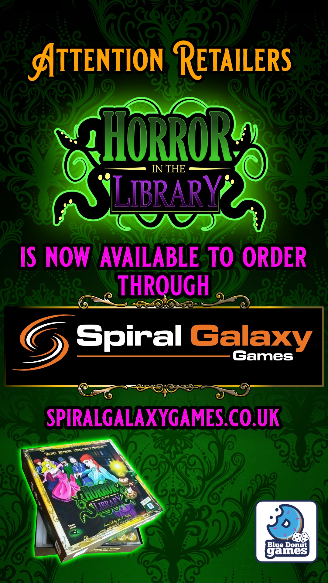 Promotional graphic aimed at retailers