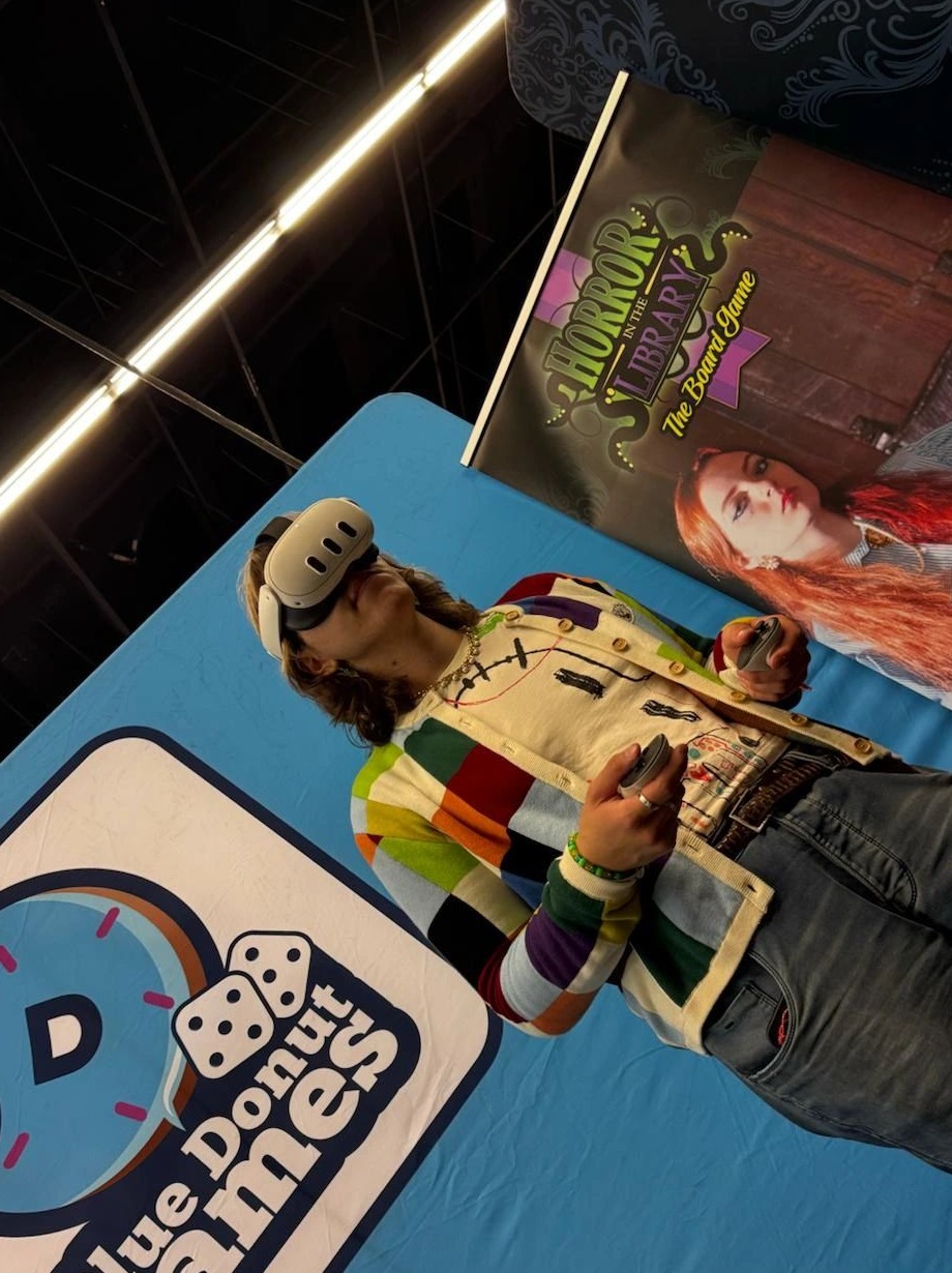 Immersive game demo presented at a live event