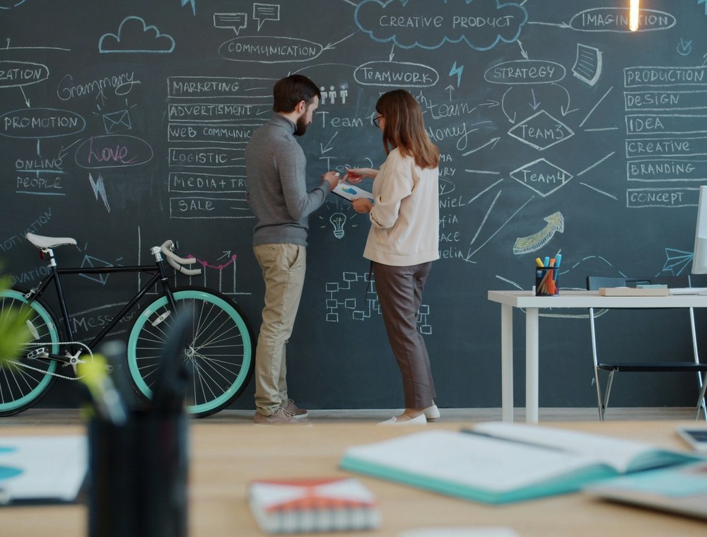 Founders discussing planning, strategy and growth support