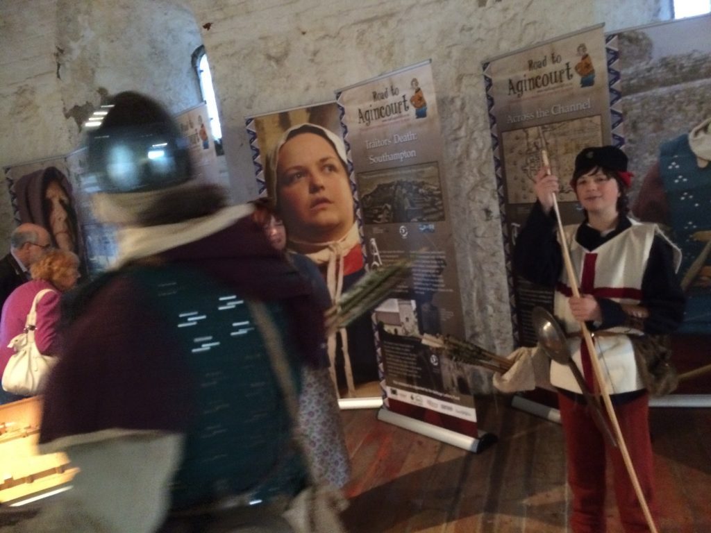 The Road to Agincourt travelling AR Exhibition at Portchester Castle